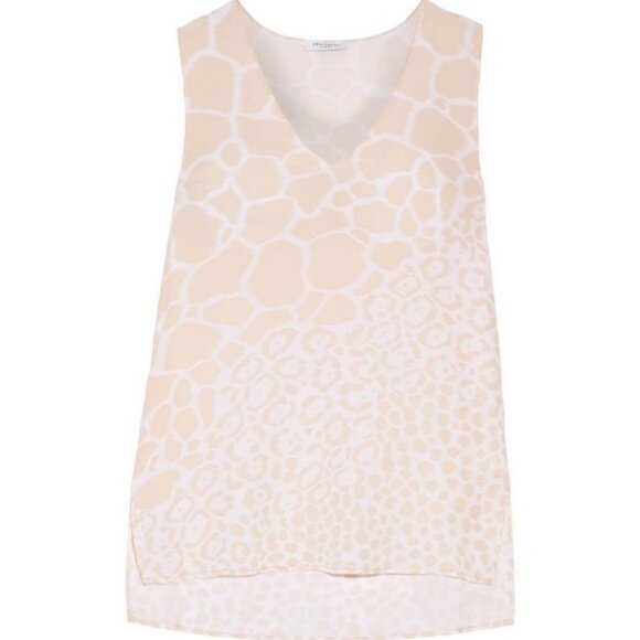 Equipment 100% Silk Sleeveless Tunic Top Size Medium Blush Pink Blouse Leopard M - Picture 2 of 8